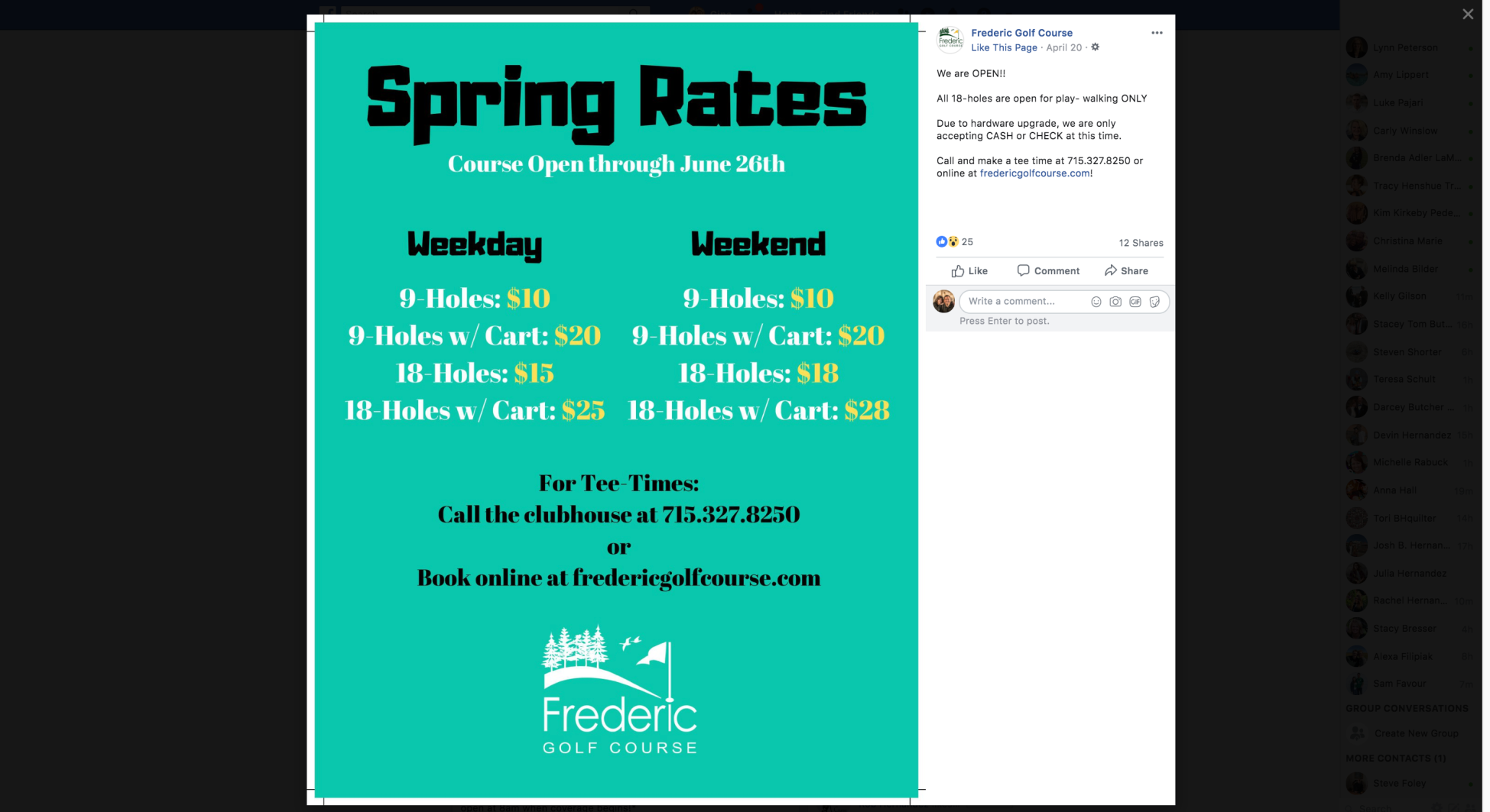 Frederic GC opens